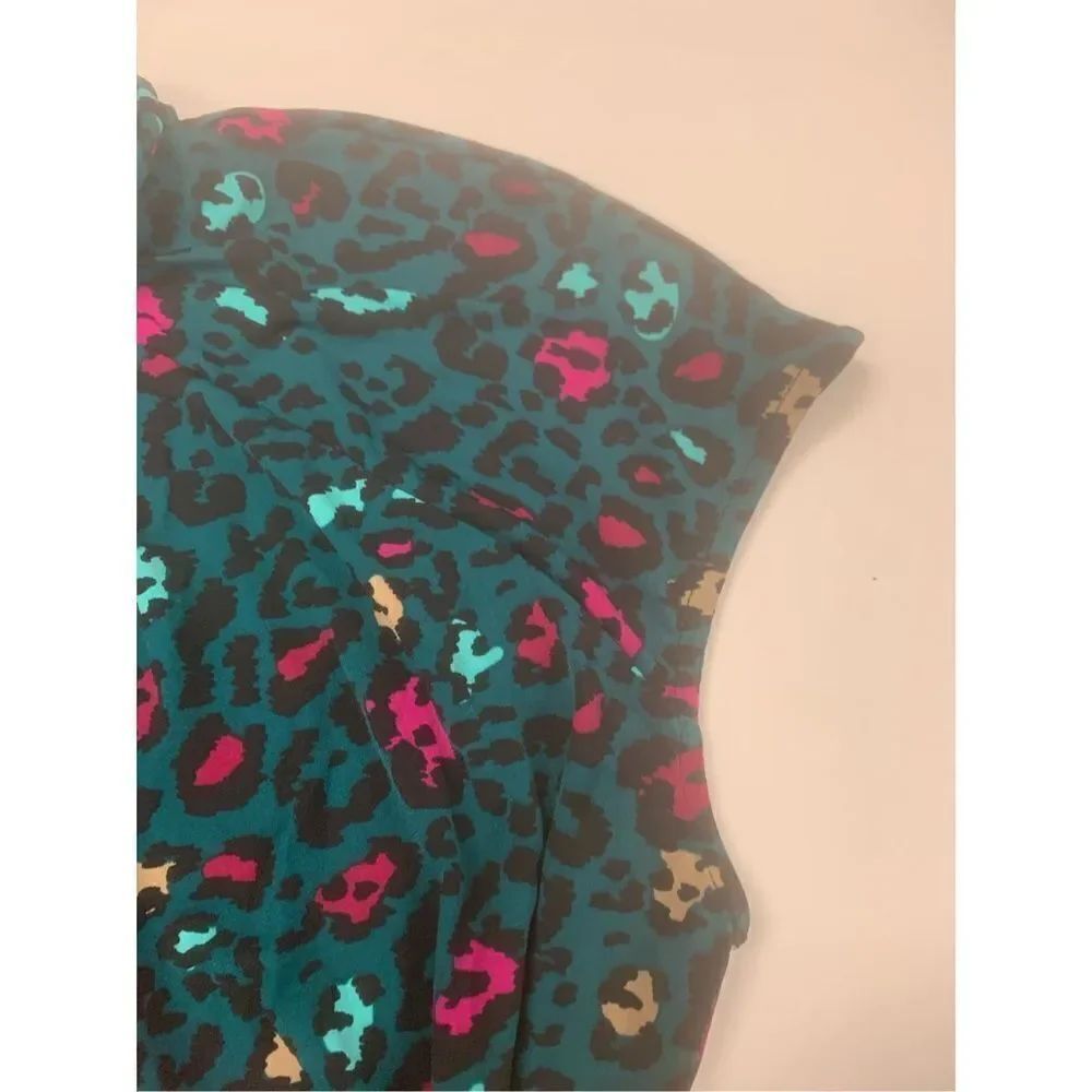 Multicolored Cheetah Print Blouse - Picture 6 of 9